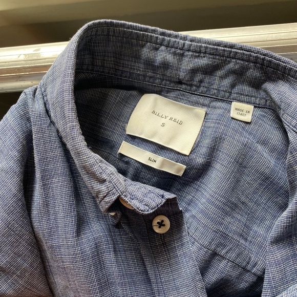 Billy Reid Blue S/S BD, Size S - Picture 4 of 4